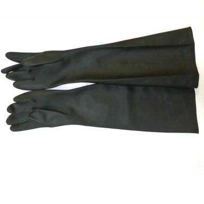 long rubber sand blast gloves,60cm sandblast gloves