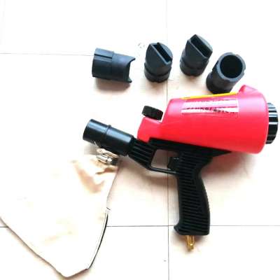 0.9L hand held sandblaster with 4 functional blasting nozzles ,small sandblast machine